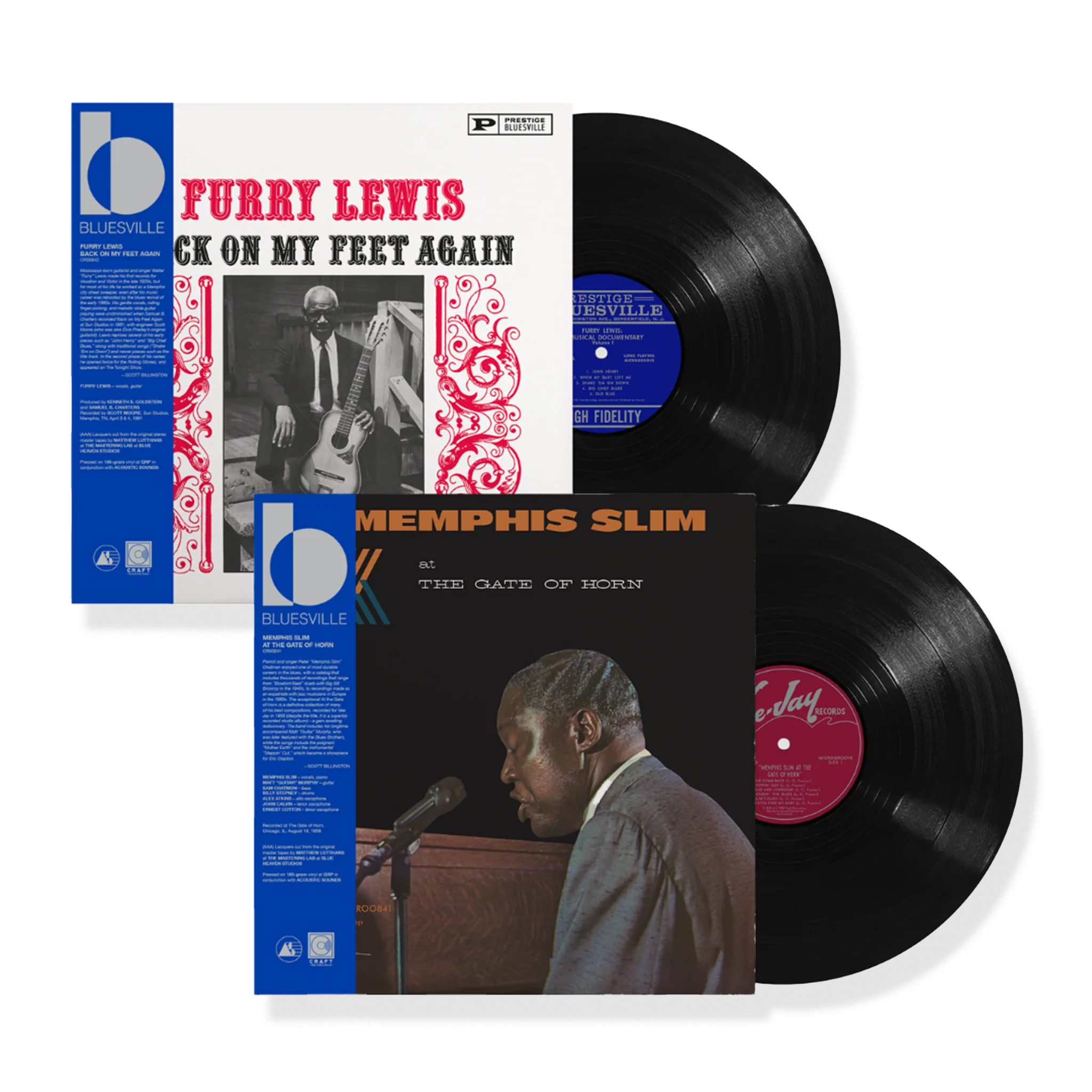 Featured image for “FURRY LEWIS’ BACK ON MY FEET AGAIN  AND 1959’S MEMPHIS SLIM AT THE GATE OF HORN  RETURN TO VINYL”